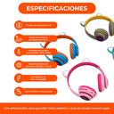 Auriculares Inalambricos Bluetooth Recargable Orejitas Luces