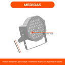 Luz Proton par 36 Luces Dj Audioritmica Dmx Iluminacion Led