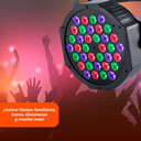 Luz Proton par 36 Luces Dj Audioritmica Dmx Iluminacion Led