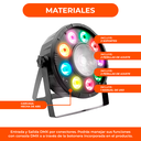 Par Led Negro Proton Rgbw Profesional 9 X 10w + 1 X 30w 120w