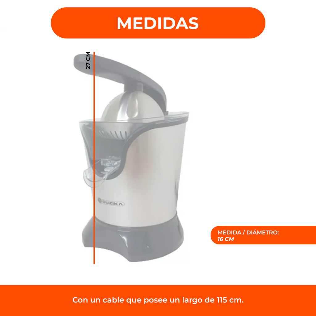 Exprimidor Electrico Profesional Juguera Frutas Pulpa Jugo