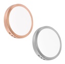 Panel Led 18w Aplicar Superficial Plafon Circular Redondo Bronce