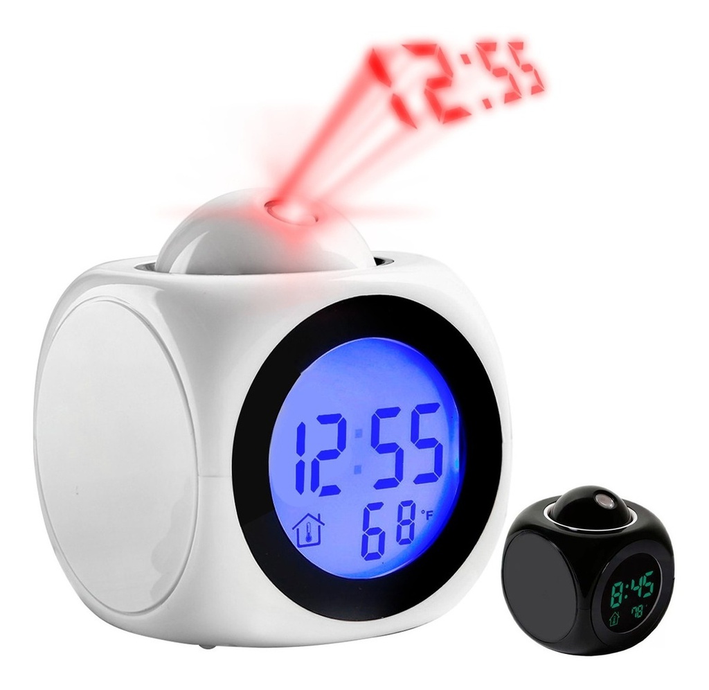 Reloj Digital Despertador Proyector Led Holograma Alarma