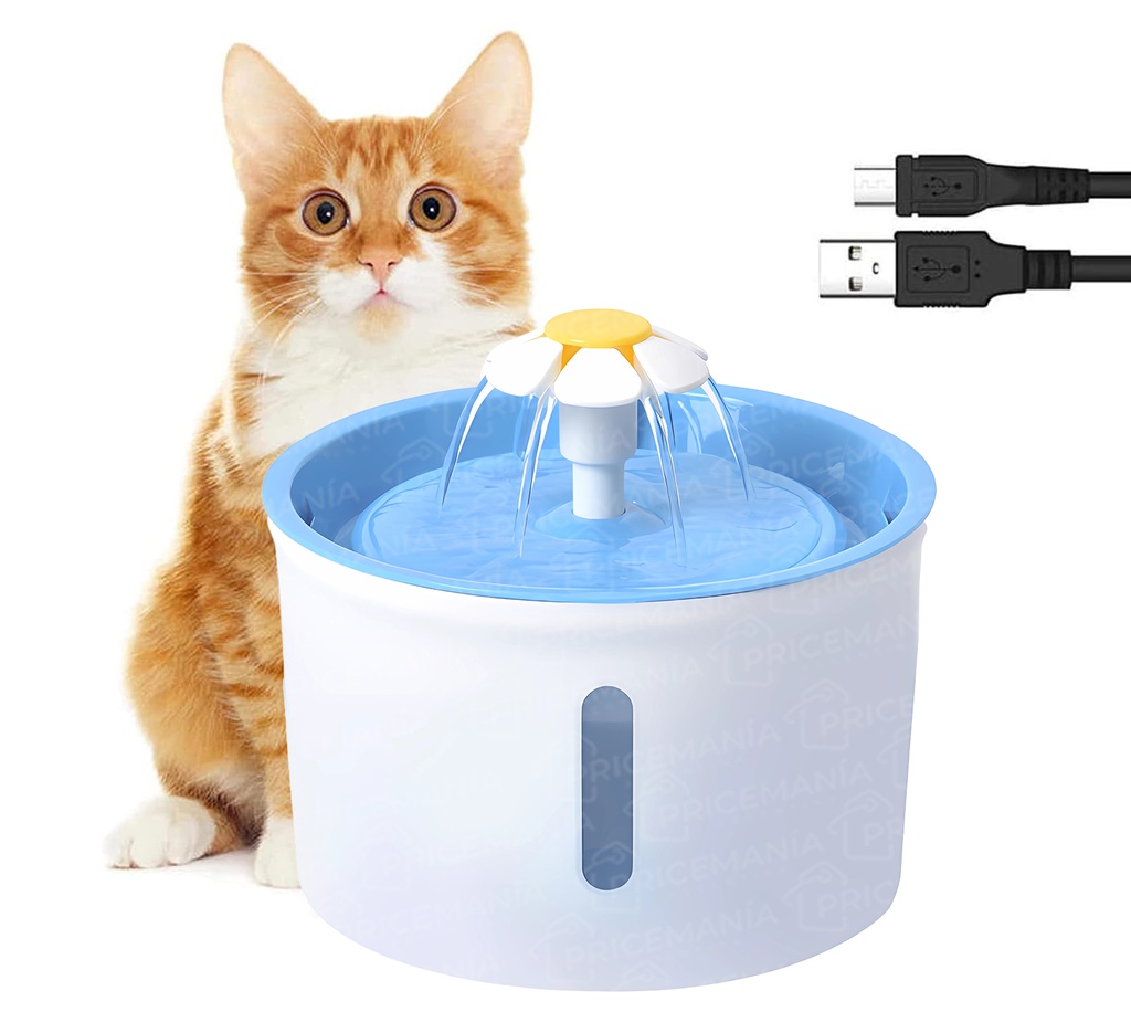 Fuente Bebedero Gatos Flower Fountain Catit 1.6l Con Filtro