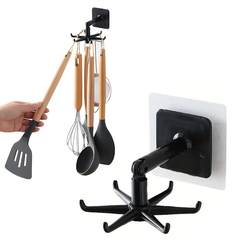 Gancho Giratorio Organizador Alacena Cocina Baño Utensillos