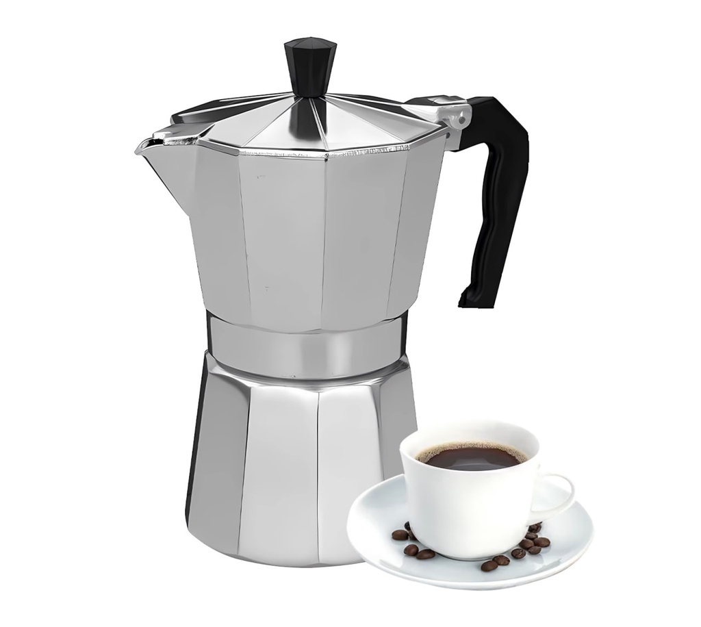 Cafetera Aluminio Italiana Manual Cafe Clasica 6 Pocillos