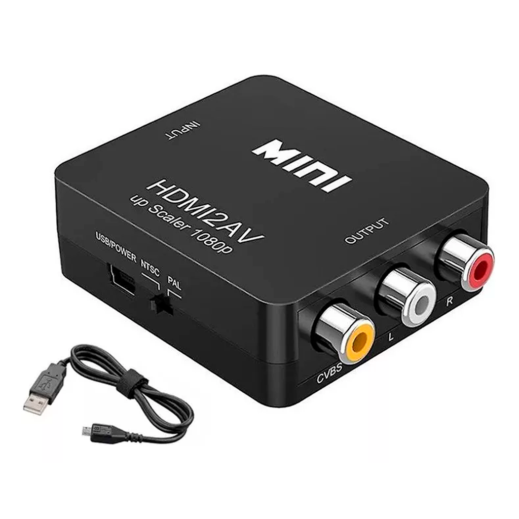 Adaptador Convertidor Hdmi A Rca Av Audio Video Conversor Tv