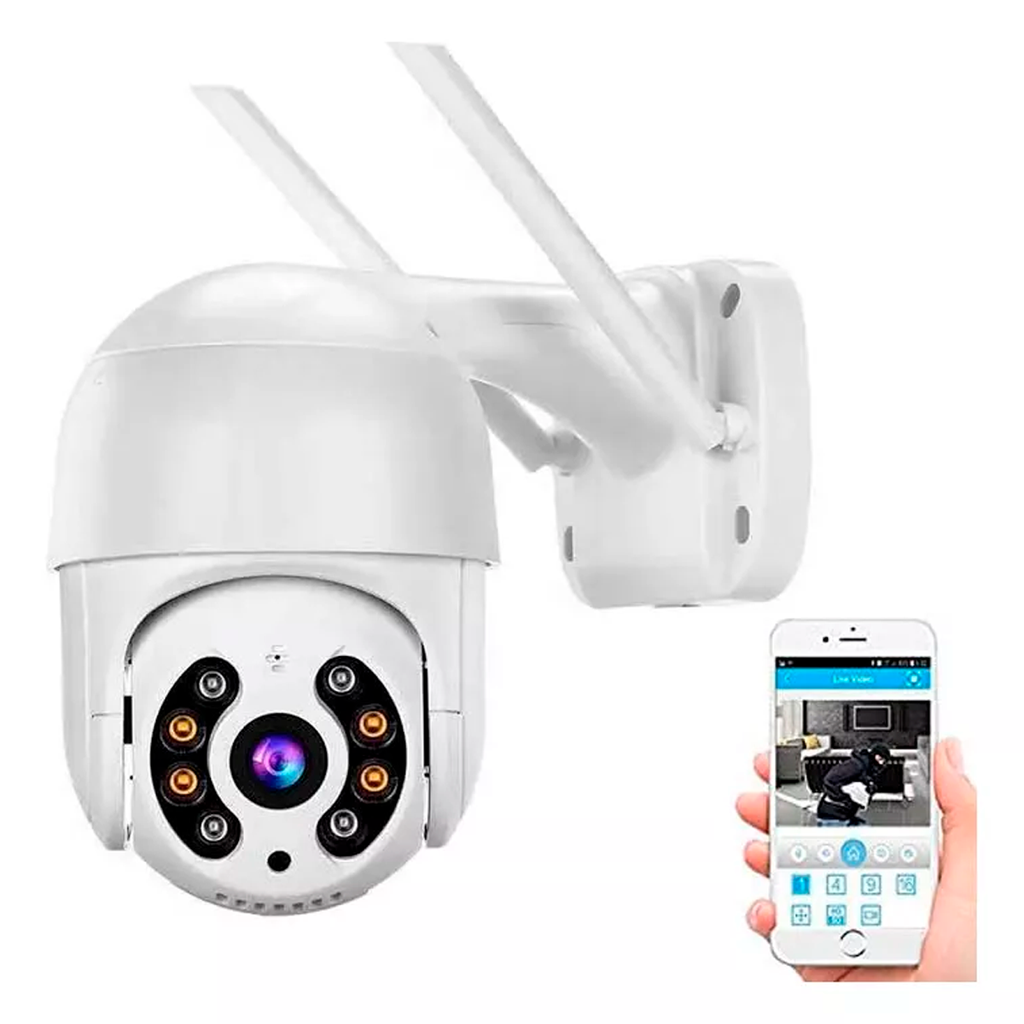 Camara Domo Exterior Seguridad Ip Hd Wifi Vision Nocturna