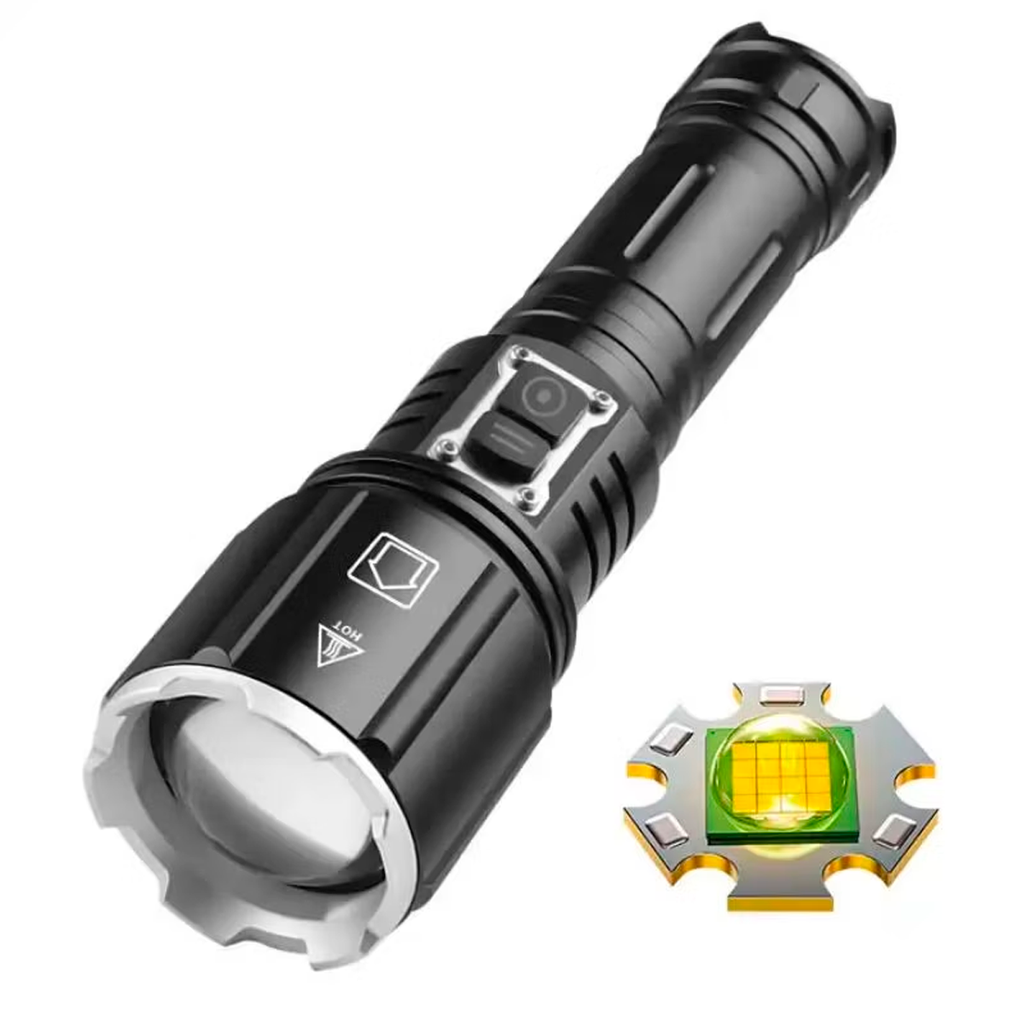 Linterna Tactica Led P50 Recargable Usb Zoom Calidad Premium