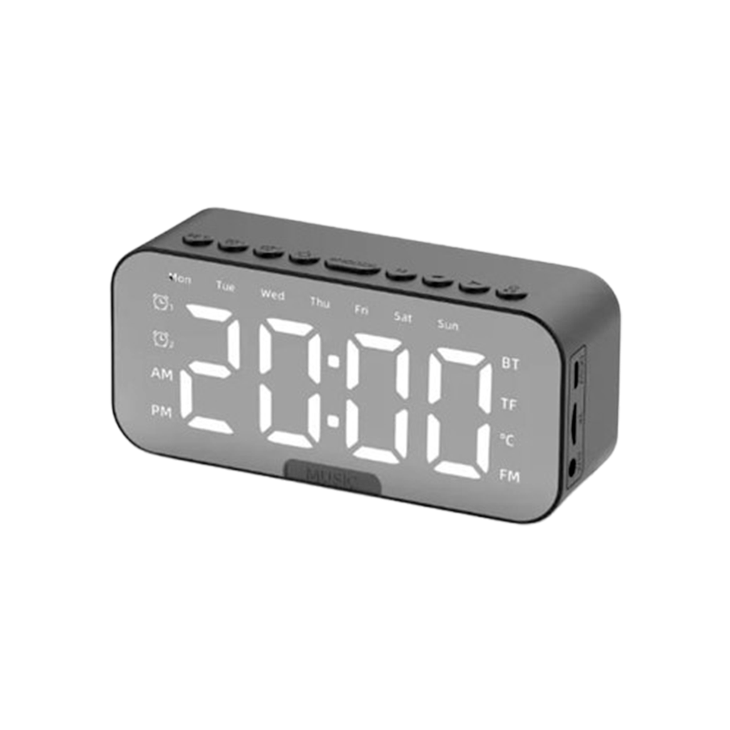 Reloj Despertador Con Pantalla Espejada Lcd Alarma