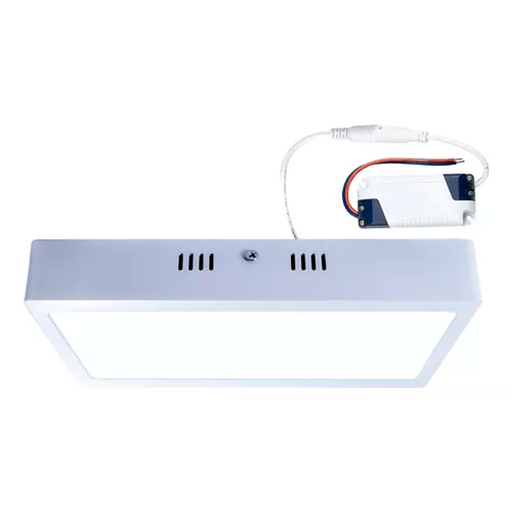 Panel Plafon Led 18w Luz Fria Para Aplicar Cuadrado Exterior