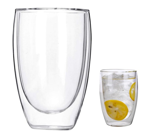 [TZ-05] Vaso Doble Vidrio 450ml