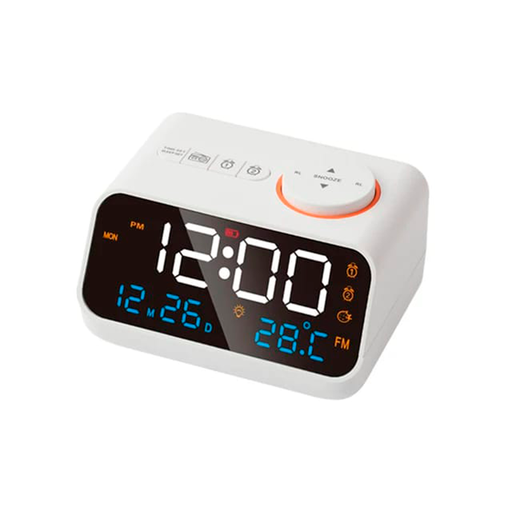 [XM-9908] Reloj Despertador Luz De Noche 5v Circular